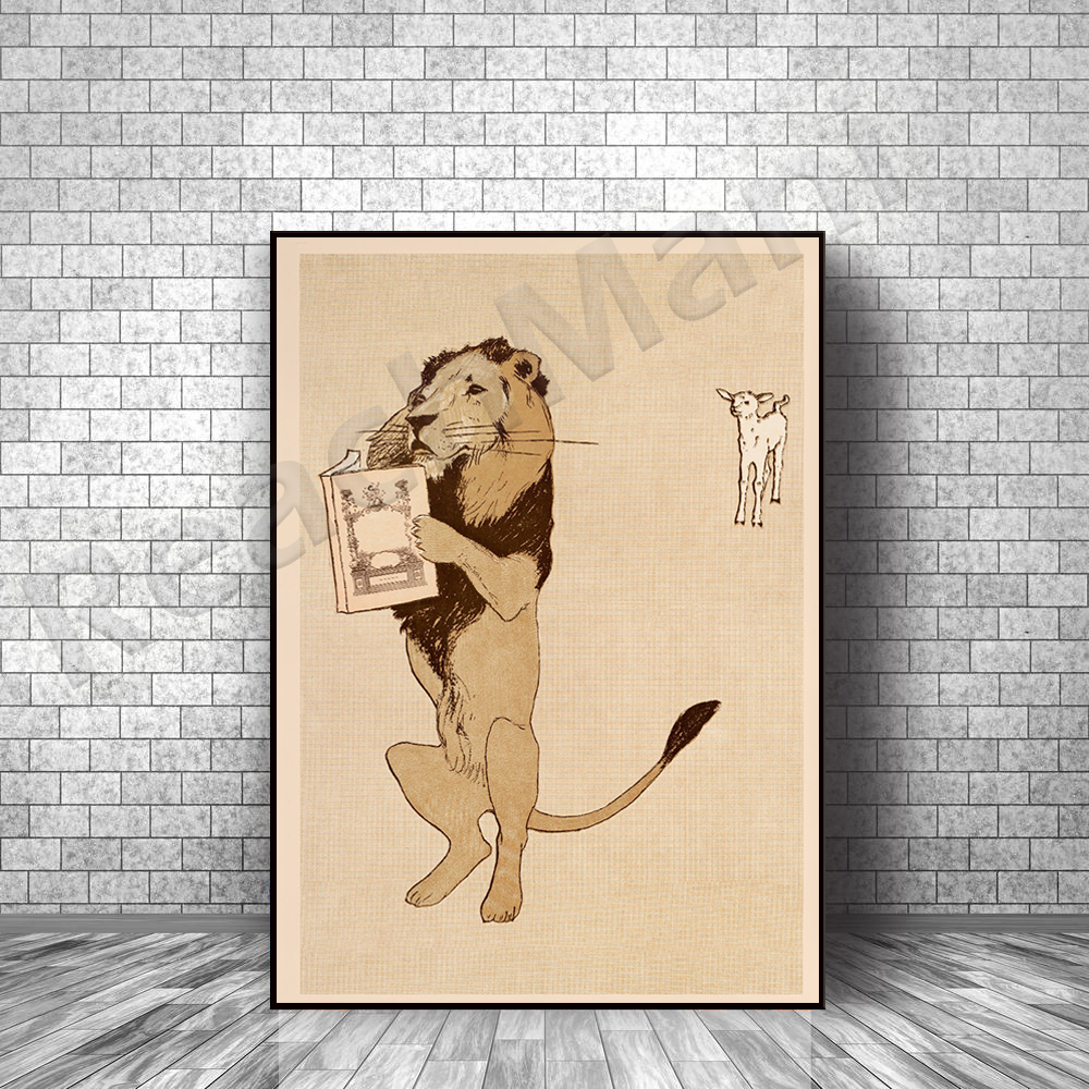 Vintage Fashion Exhibition - Edward Penfield, The Lion and a