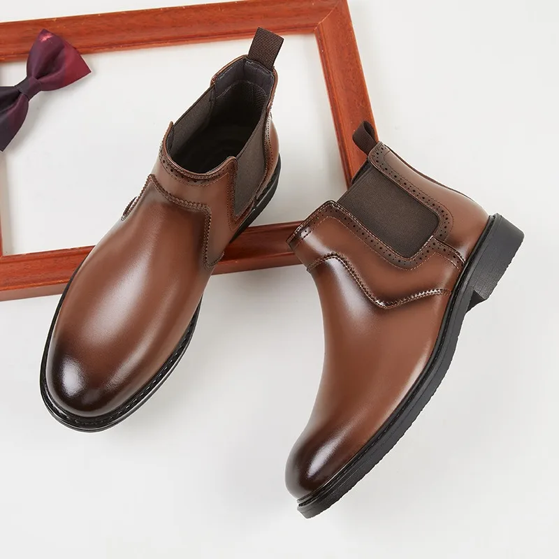 Vintage Fashion For Mens - Vintage Mens Leather Oxford Boots Luxury