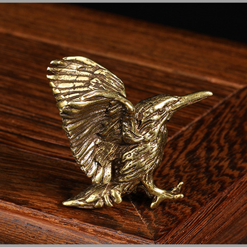 Vintage Fashion Ornaments - Handmade Brass Flying EAGLE Hummingbird Key