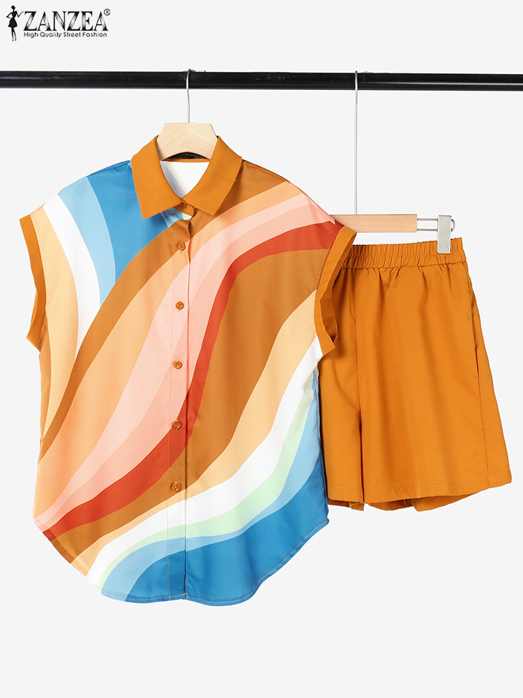 Vintage Fashion In 2025 - Women Short Sets ZANZEA Summer 2025