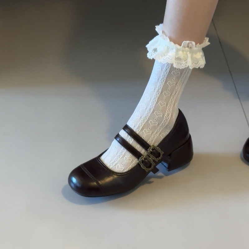 Vintage Thick Heel Women Mary  - огляд і ціна Vintage Fashion Women Dresses