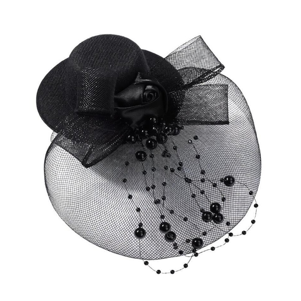 Fashion Elegant Mesh Top Hat B - огляд і ціна Vintage Fashion Photos