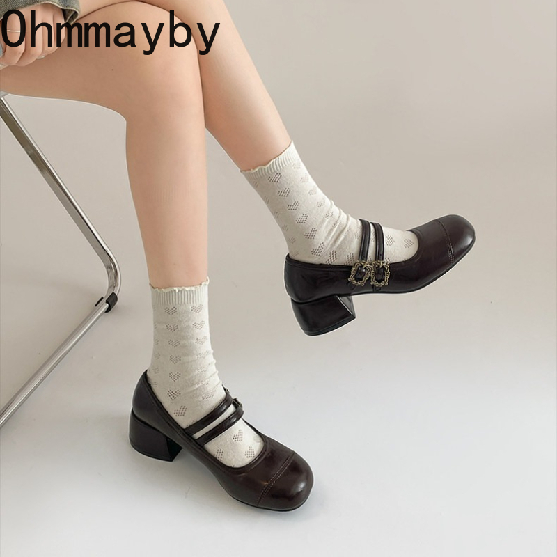 Vintage Thick Heel Women Mary  - огляд і ціна Vintage Fashion Women Dresses