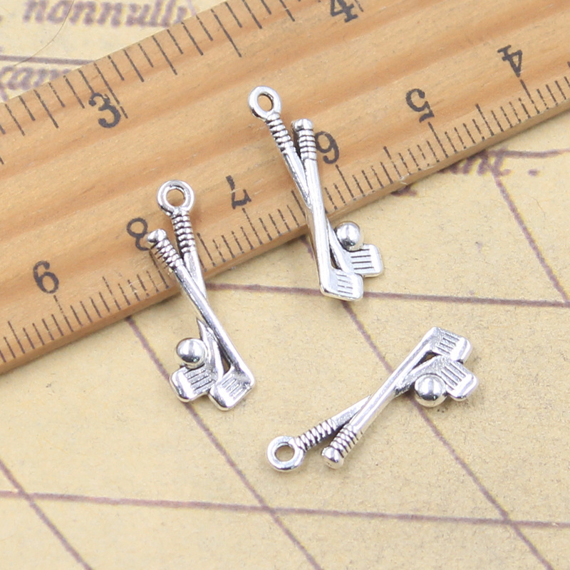 30pcs Charms Golf Club 22x8mm  - огляд і ціна Vintage Fashion Club Photos