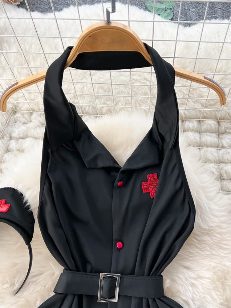Erotic Fashion Sexy Halter Lin - огляд і ціна Vintage Slip Dress