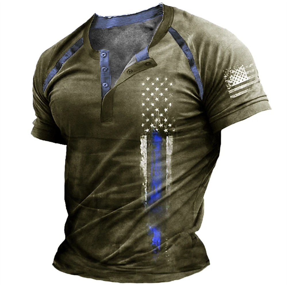 Funny 3D American Flag Print M - огляд і ціна Vintage Fashion For Mens