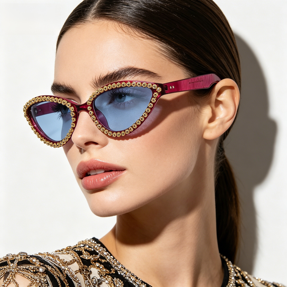 Retro Small Cat Eye Sunglasses - огляд і ціна Vintage Fashion Club Photos