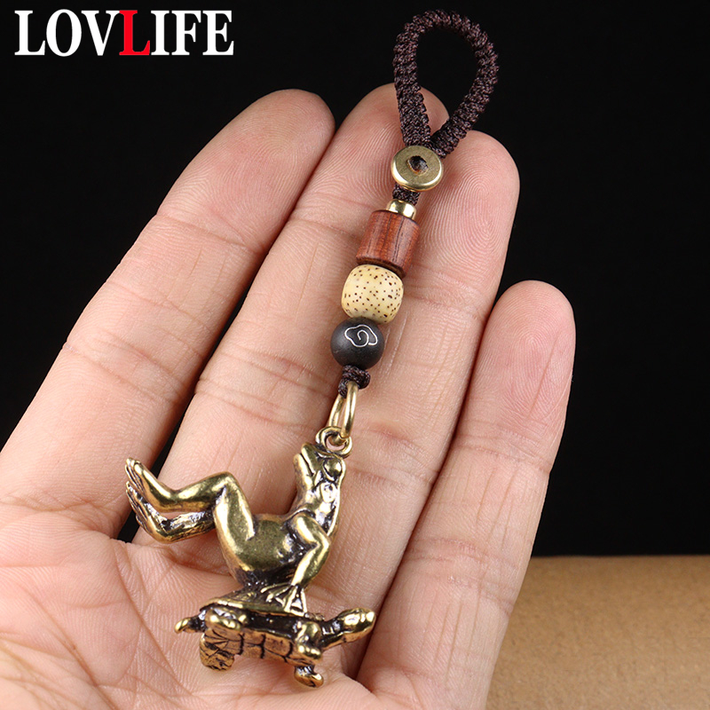Copper Turtle Carrying Frog Ke - огляд і ціна Vintage Fashion Ornaments