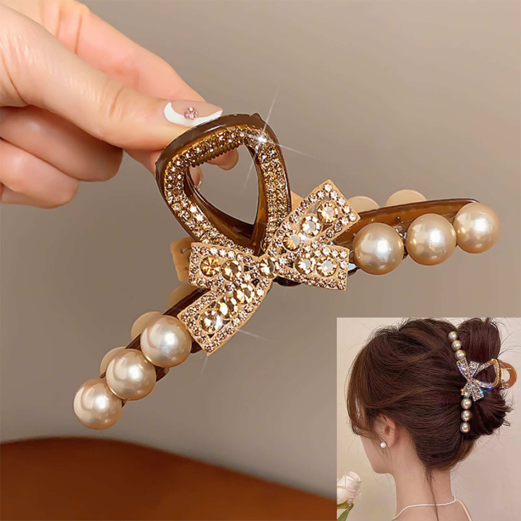 Vintage Pearl Black Hair Claws - огляд і ціна Vintage Fashion Ornaments
